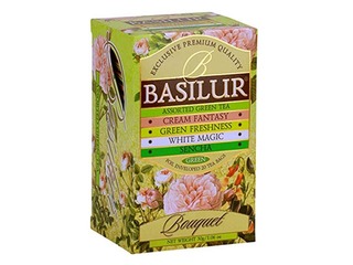 Roheline tee Basilur Bouquet Assorty, 25 tk/pakis.