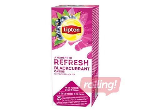 Must tee Lipton, mustsõstra, 25 tk/pakis. 