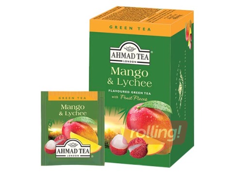 Roheline tee  Ahmad  Mango & Lychee, 20 tk.