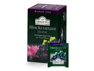 Black tea flavoured Ahmad Blackcurrant, 20 pac.