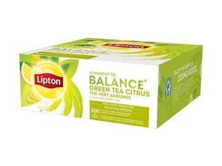 Roheline tee Lipton, citrus, 100 tk .