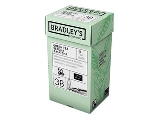 Roheline tee Bradley's Sencha & Matcha, 25 tk.