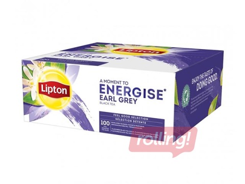 Must tes Lipton Earl Grey, 100 pakki.