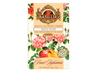 Puuvilja tee Basilur Wild Rose, 25 tk.