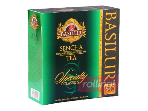Roheline tee Basilur Specialty Classics Sencha, 100 pakki.