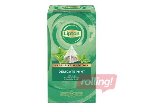 Taimetee Lipton Delicate Mint, püramiidid, 25 x 2 g