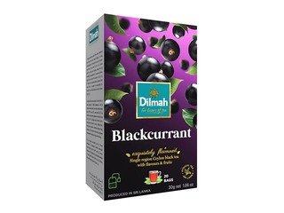 Must tee mustsõstra maitsega, Dilmah, 20 pk.