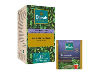 Must tee mustsõstra maitsega, Dilmah, 25 tk.