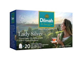 Must Ceyloni tee karamelli maitsega Lady Silver, Dilmah, 20 tk.