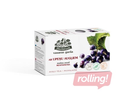 Puuviljatee Herbitum Suve maitse mustsõstardega, 20 kotikest