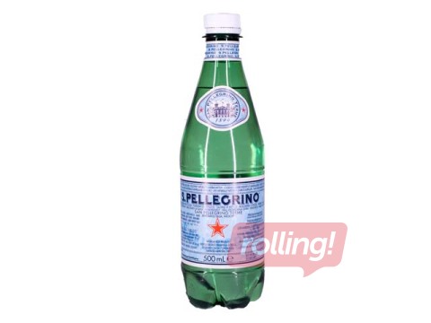 Mineraalvesi S.Pellegrino, karboniseeritud, klaaspudelis, 0.5l