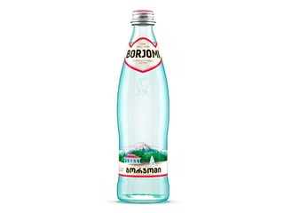 Borjomi mineraalvesi, karboniseeritud, klaaspudelis, 0,5 l