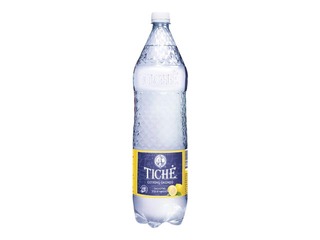 Mineral water Tiche with lemon flavor, carbonated, 1.5l