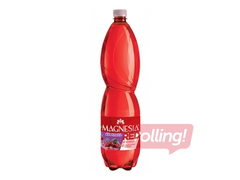 Carbonated mineral water with cranberry flavor, Magnesia red, 1,5l