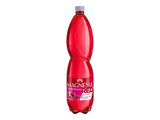 Carbonated mineral water with pomegranate flavor, Magnesia red, 1.5l