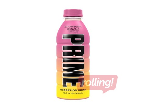 Jook Prime, Strawberry Banana, PET, 500ml (Tagatisraha hinnas sisaldub)