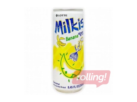 Gaseeritud jook Lotte, Milkis, banaanimaitseline, 250ml (Taara hind sisaldub hinnas)