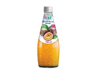 Jook Vinut, basiilikaseemnetega, passioniviljamaitseline, 290ml (Taara hind sisaldub hinnas)