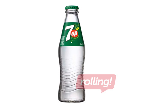 Gaseeritud jook 7Up, sidruni-laimi, klaas, 200ml (taarapant on hinna sees)