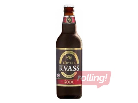 Kvass drink Tērvete Godu, glass bottle, 500ml