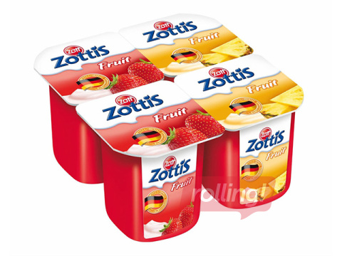 Jogurt ZOTT, puuviljaassortii, maasikas-mango/aprikoos-metsamarjad, 115g