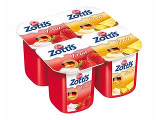 Jogurt ZOTT, puuviljaassortii, maasikas-mango/aprikoos-metsamarjad, 115g