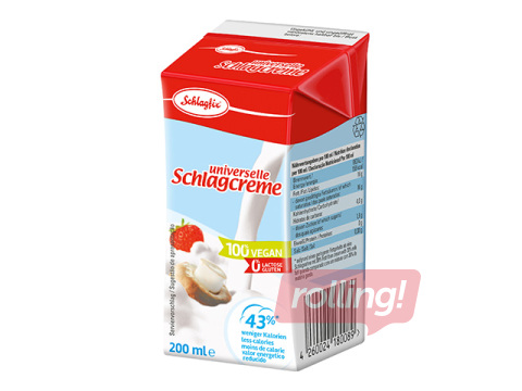 Vahukoor Schlagfix, 43%, laktoosivaba, 200ml