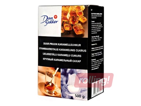 Suhkur Dansukker, pruun karamellsuhkur, 500g 