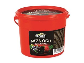 Forest berry jam Pūre, in a plastic bucket, 410g