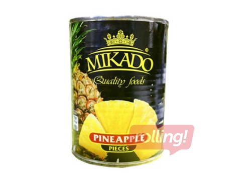 Ananassitükid Mikado, 850 / 490 ml