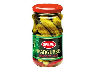 Pickled sharp pickled cucumbers (3-6 cm), 370 ml