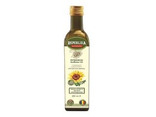 Подсолнечное масло с базиликом и розмарином Republika, Extra Virgin, 250мл