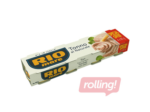 Консервированный тунец, RIO MARE, в собственном соку, 3x80г