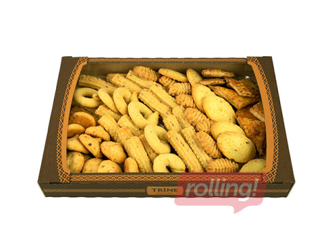 Печенье, TRĪNE, солёное ассорти, 400г