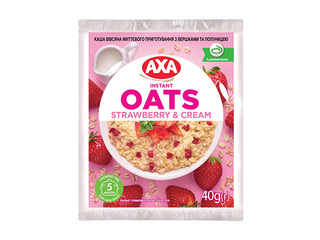 Kiirpudru kaerahelvestest, AXA, koore ja maasikatega, 40g