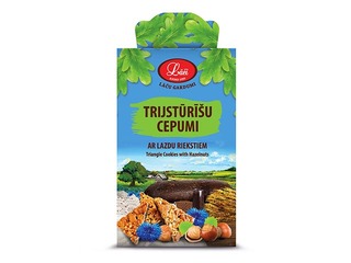 Küpsisekolmnurgad sarapuupähklitega, Karud, 150 g