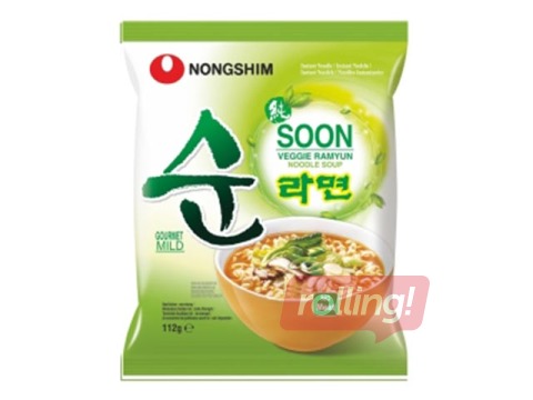 Köögivilja-nuudli kiirsupp Nongshim, veganitele, 112 g