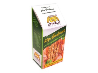 Cookies Bran sticks with cheese and black sesame, Liepkalni, 130 g