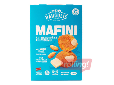 Muffinid Daugulis, martsipanitäidisega, 280g