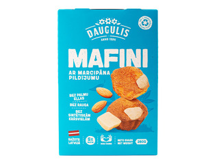 Muffinid Daugulis, martsipanitäidisega, 280g