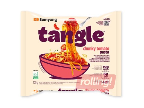 Nuudlid Tangle, tomatitükkidega, 100g