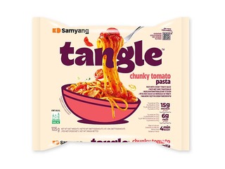Nuudlid Tangle, tomatitükkidega, 100g