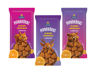 Piparkoogi õhukesed südamed apelsinimaitsega, 350g