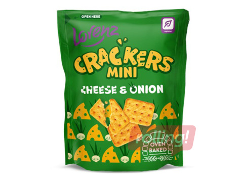 Küpsised Lorenz Mini, juustu ja sibula maitselised kreekerid, 100g