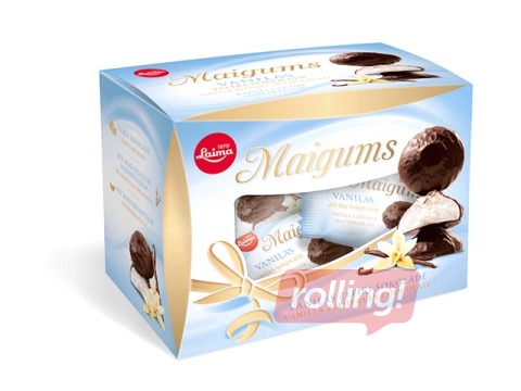Vahukomm vaniljes tumedas šokolaadis Pehmus, Laim, 185g