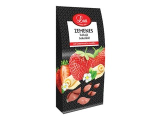 Maasikad valges šokolaadis vahuveini maitsega, Lāči, 100 g