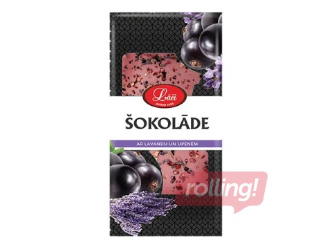 Šokolaad lavendli ja musta sõstraga, Lāči, 80 g