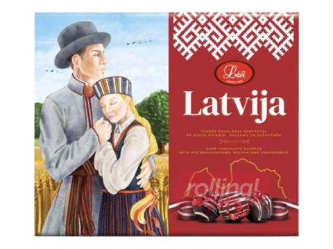 Tume šokolaadikompvekid Latvija Lāči, 160 g
