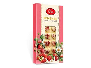 Valge šokolaad maasikatega, Lāči, 100 g