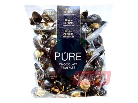 Pure Chocolate piimašokolaaditrühvlid Belgia küpsisekreemi täidisega, 500 g